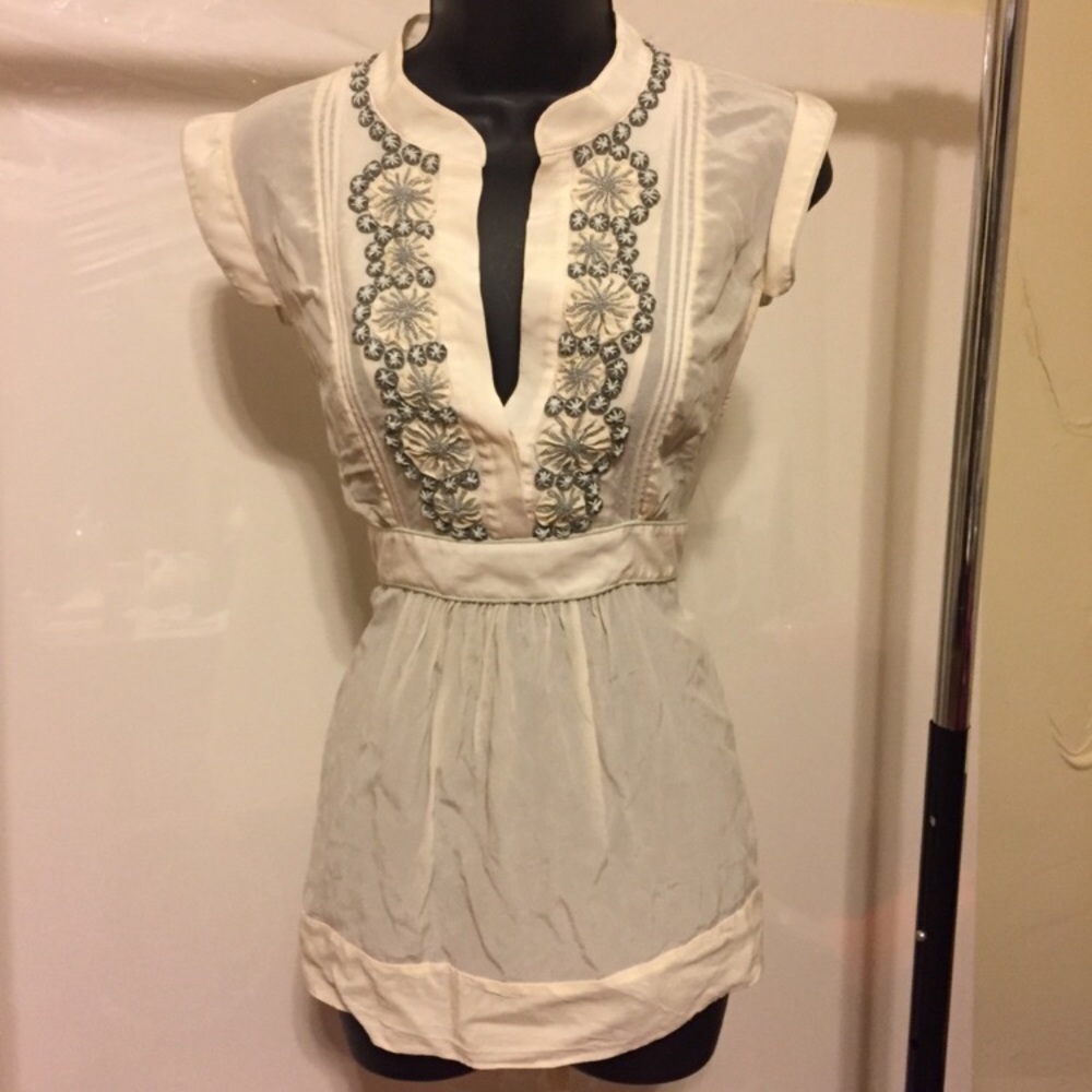 BCBG Maxaria silk top size Large